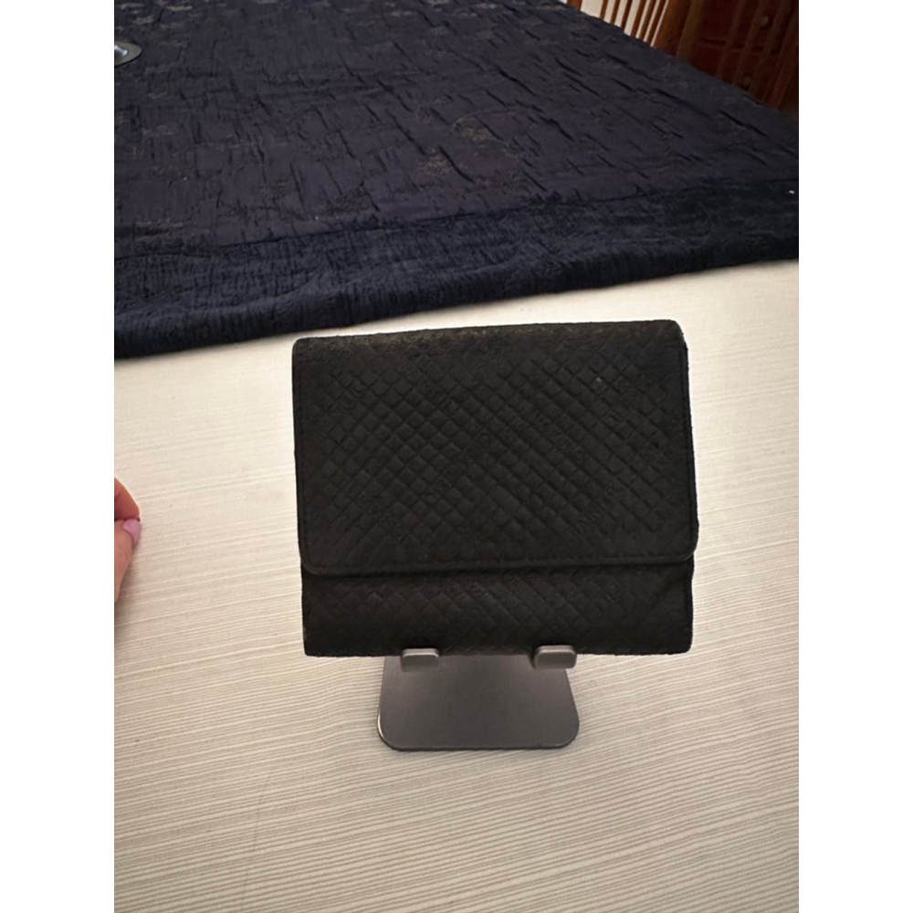Chanel Black Quilted Leather Double Snap Wallet with Tan Interior - Picture 3 of 16